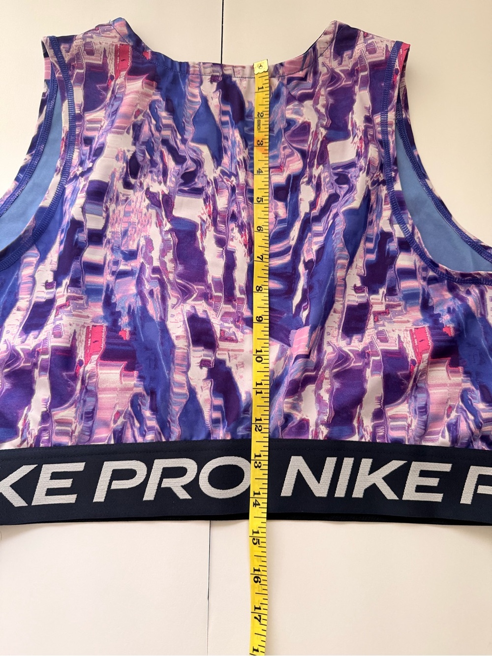 Nike Pro Purple and Pink Dry-Fit Racerback Sports Bra - Picture 4 of 7